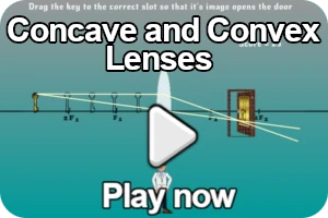 concave and convex lenses game